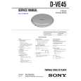 SONY DVE45 Service Manual cover photo