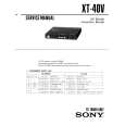 SONY XT-40V Service Manual cover photo