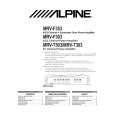 ALPINE MRVT303 Owner's Manual cover photo