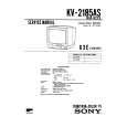 SONY KV2185AS Service Manual cover photo