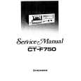 PIONEER CT-F750 Service Manual cover photo