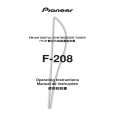 PIONEER F-208/SF Owner's Manual cover photo
