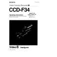 SONY CCD-F34 Owner's Manual cover photo