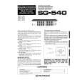 PIONEER SG-540 Owner's Manual cover photo
