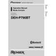 PIONEER DEH-P790BT/XN/UC Owner's Manual cover photo