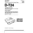 SONY D-T24 Owner's Manual cover photo