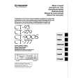 PIONEER CT-777 Owner's Manual cover photo