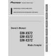 PIONEER GM-X972/XR/EW Owner's Manual cover photo