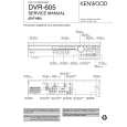 KENWOOD DVR605 Service Manual cover photo