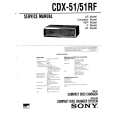 SONY CDX-51 Service Manual cover photo