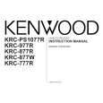 KENWOOD KRC-777R Owner's Manual cover photo