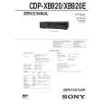 SONY CDPXB920/E Service Manual cover photo
