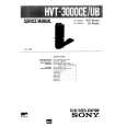 SONY HVT3000CE Service Manual cover photo