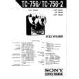 SONY TC756-2 Service Manual cover photo