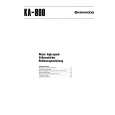 KENWOOD KA-800 Owner's Manual cover photo
