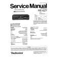 TECHNICS RSAZ7 Service Manual cover photo