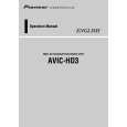 PIONEER AVIC-HD3 Owner's Manual cover photo