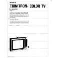 SONY KV-1957R Owner's Manual cover photo