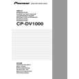 PIONEER CP-DV1000 Owner's Manual cover photo