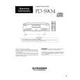 PIONEER PDS904 Owner's Manual cover photo