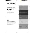 ONKYO HDR-1 Owner's Manual cover photo