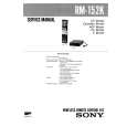 SONY RM152K Service Manual cover photo