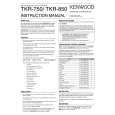 KENWOOD TKR-750 Owner's Manual cover photo