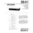 SONY SEQ411 Service Manual cover photo