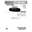 SONY CFDDW83MKII Service Manual cover photo
