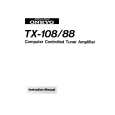 ONKYO TX108 Owner's Manual cover photo