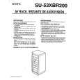 SONY SU53XBR200 Owner's Manual cover photo