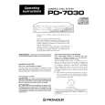 PIONEER PD7030 Owner's Manual cover photo