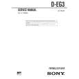 SONY DEG3 Service Manual cover photo