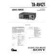 SONY TAAV421 Service Manual cover photo