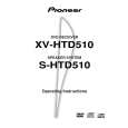 PIONEER S-HTD510 Owner's Manual cover photo