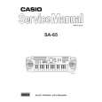 CASIO SA65 Service Manual cover photo