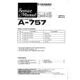 PIONEER A757 Service Manual cover photo