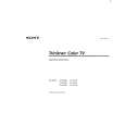 SONY KV-27S65 Owner's Manual cover photo