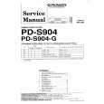 PIONEER PDS904/G Service Manual cover photo