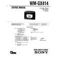 SONY WM-GX414 Service Manual cover photo