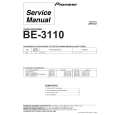 PIONEER BE3110 Service Manual cover photo
