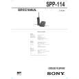 SONY SPP114 Service Manual cover photo