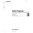 SONY VPL-VW12HT Owner's Manual cover photo