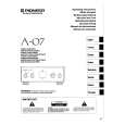 PIONEER A-07 Owner's Manual cover photo