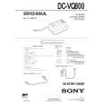 SONY DC-VQ800 Service Manual cover photo