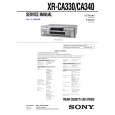 SONY XRCA330 Service Manual cover photo