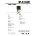 SONY RMNX7000 Service Manual cover photo