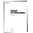 SONY LBT-D105 Owner's Manual cover photo
