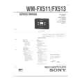 SONY WMFX511 Service Manual cover photo