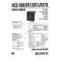 SONY HCDRX70 Service Manual cover photo